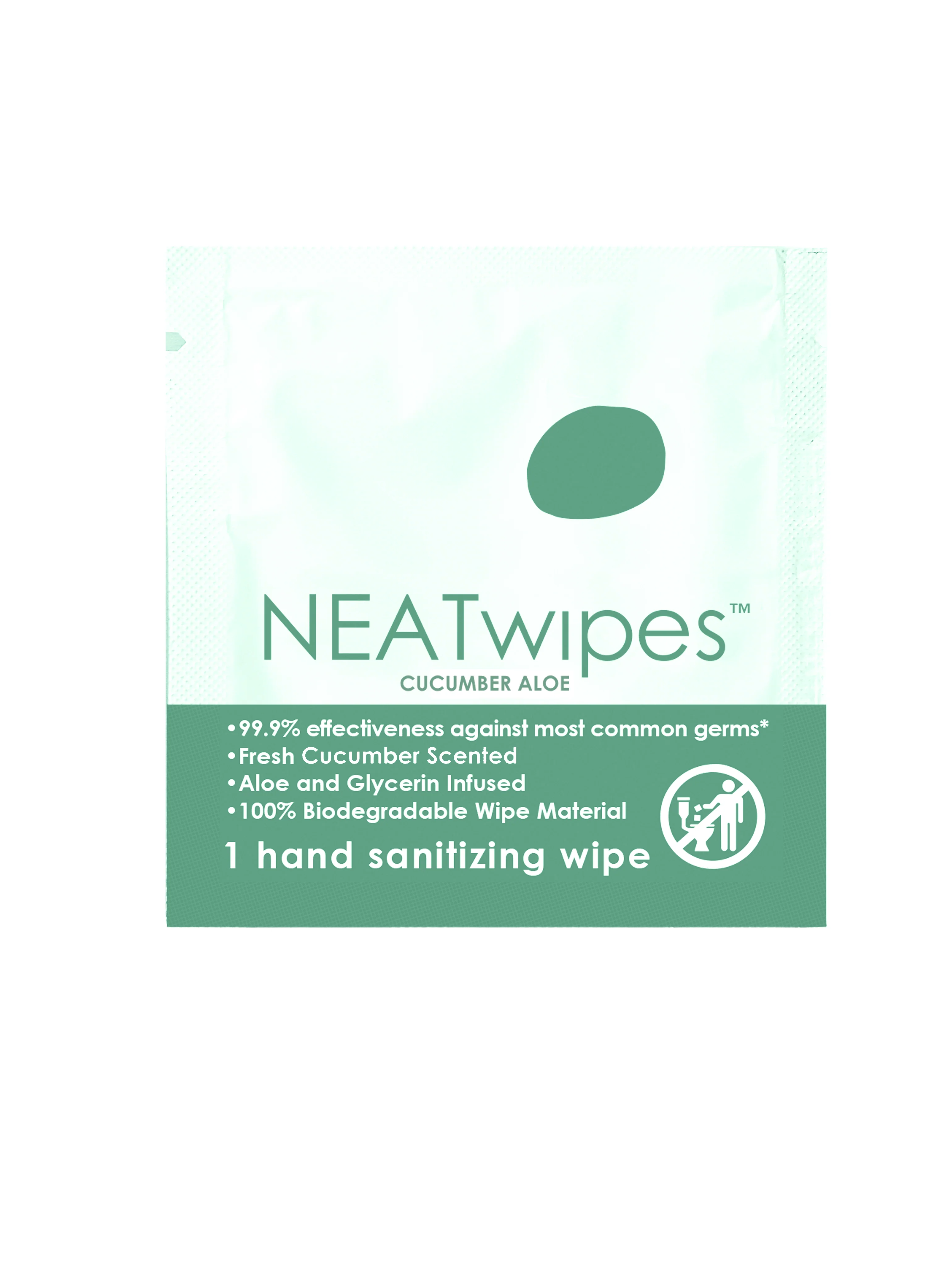 NEATwipes 24-Individually Wrapped Handwipes | Cucumber Aloe - Image 3