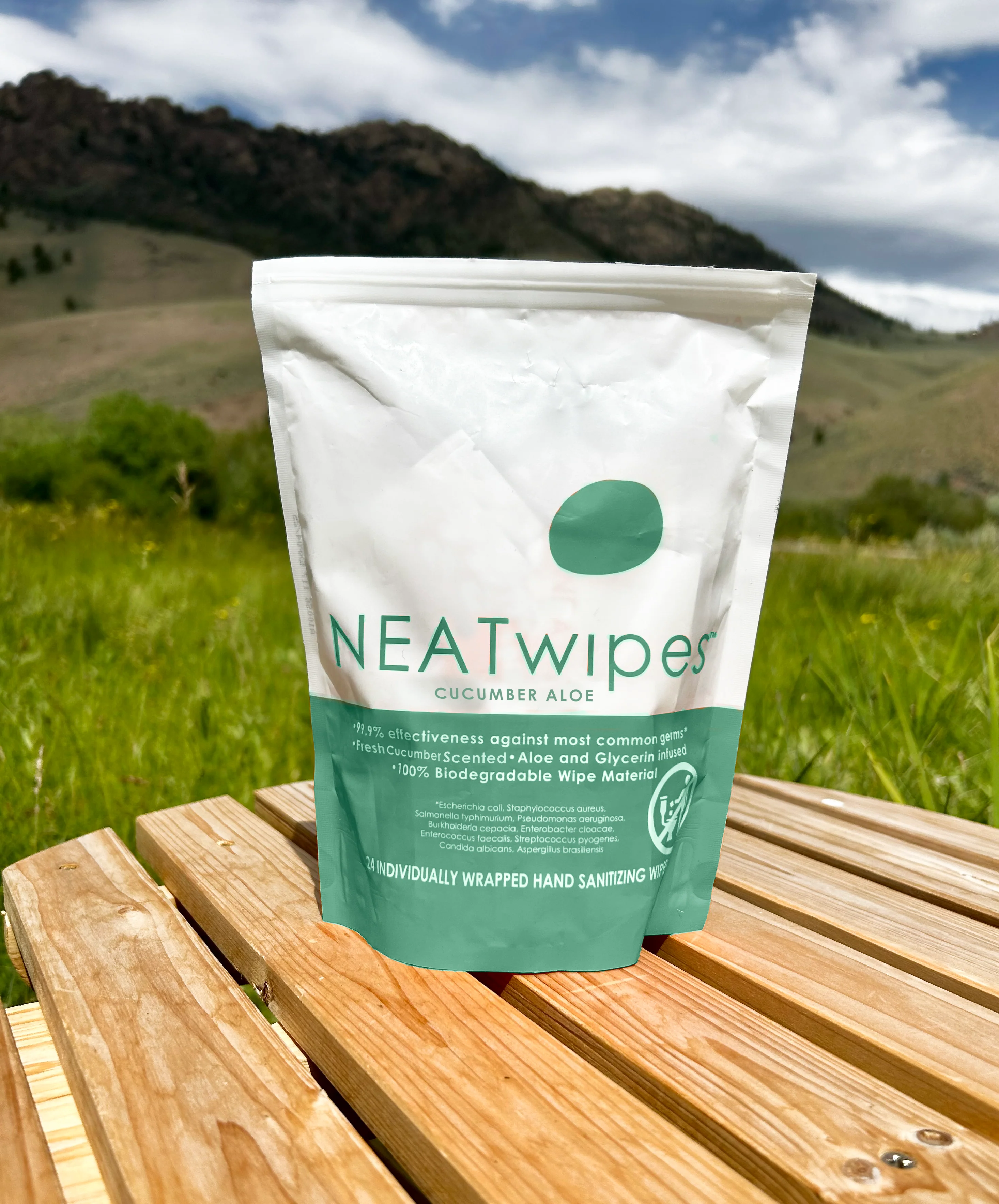 NEATwipes 24-Individually Wrapped Handwipes | Cucumber Aloe - Image 4