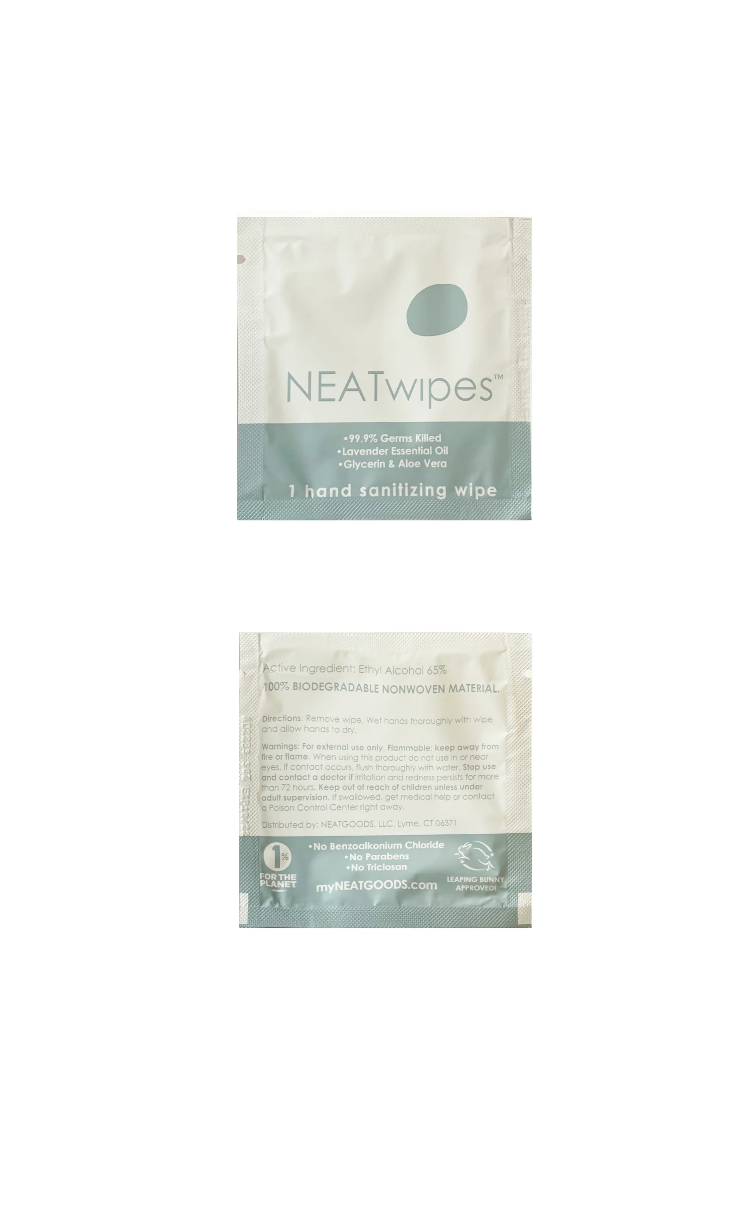 NEATwipes 24-Individually Wrapped Handwipes | Lavender - Image 3