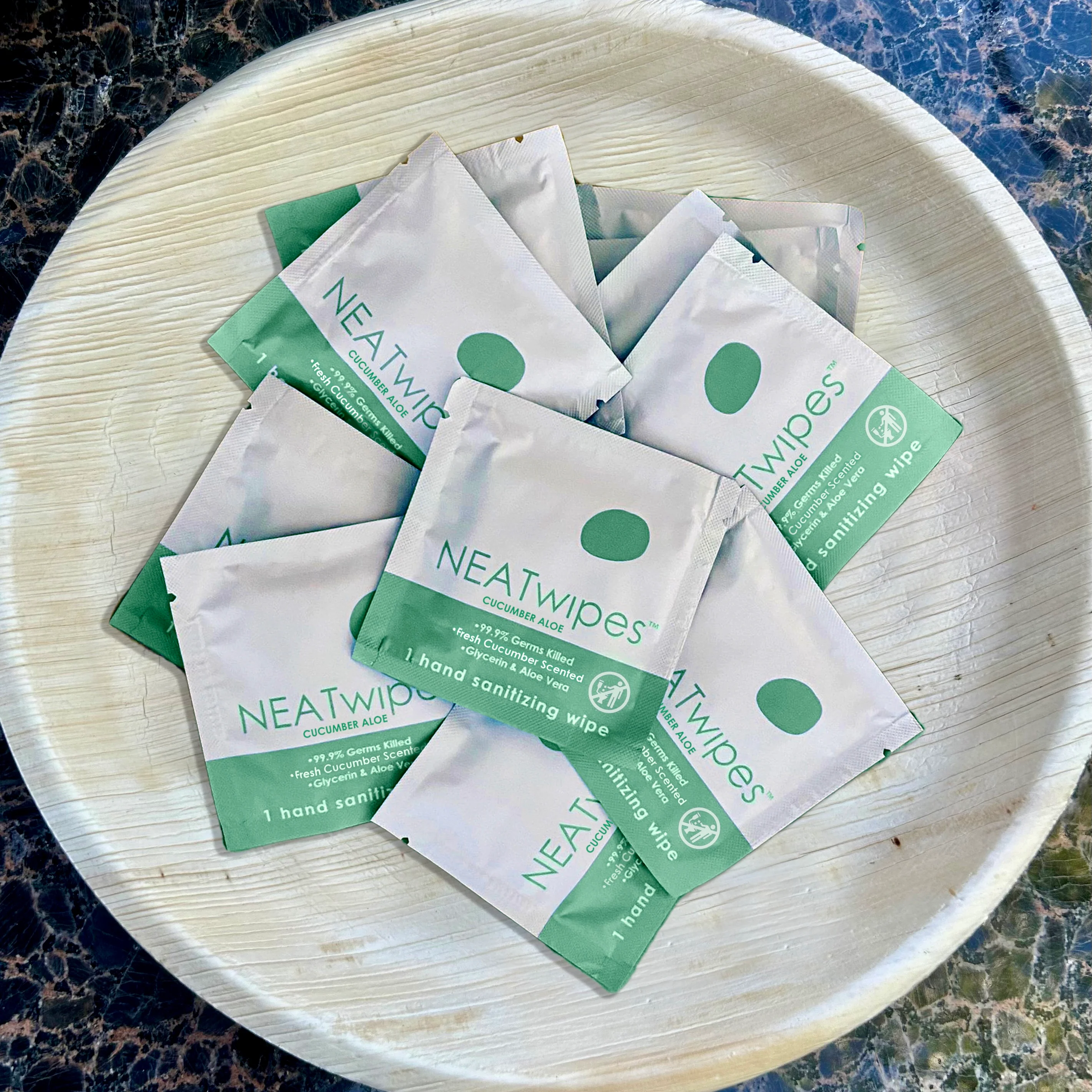 NEATwipes | 3-Count Variety Pack (72 Handwipes) | Cucumber Aloe, Fresh Citrus & Lavender - Image 3